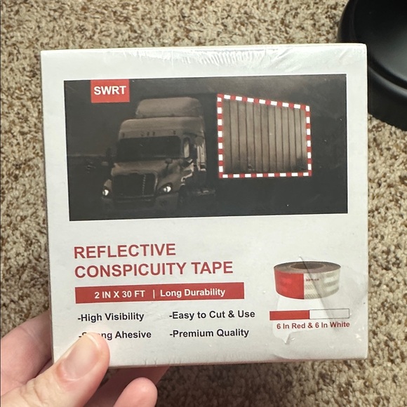 Reflective Conspicuity Tape - Red and White - Picture 3 of 6